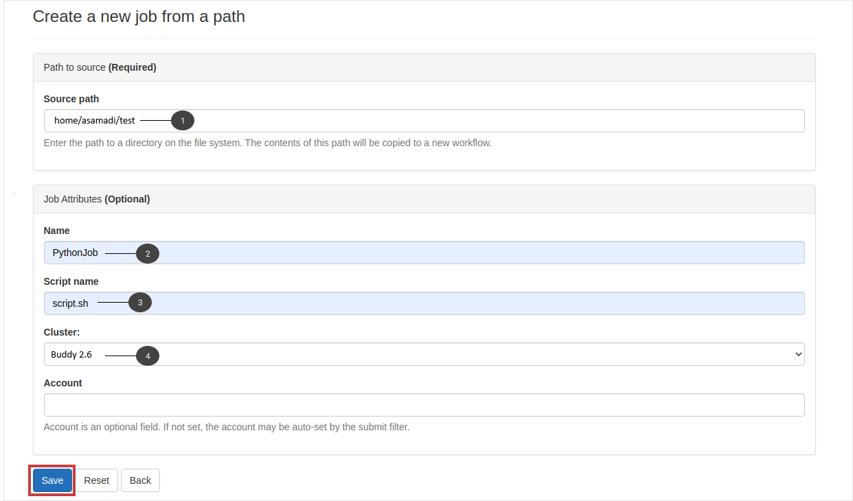 To show the path output