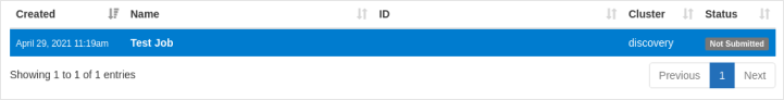 TestJob is created